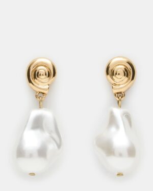 Shell Drop Earrings Pearl