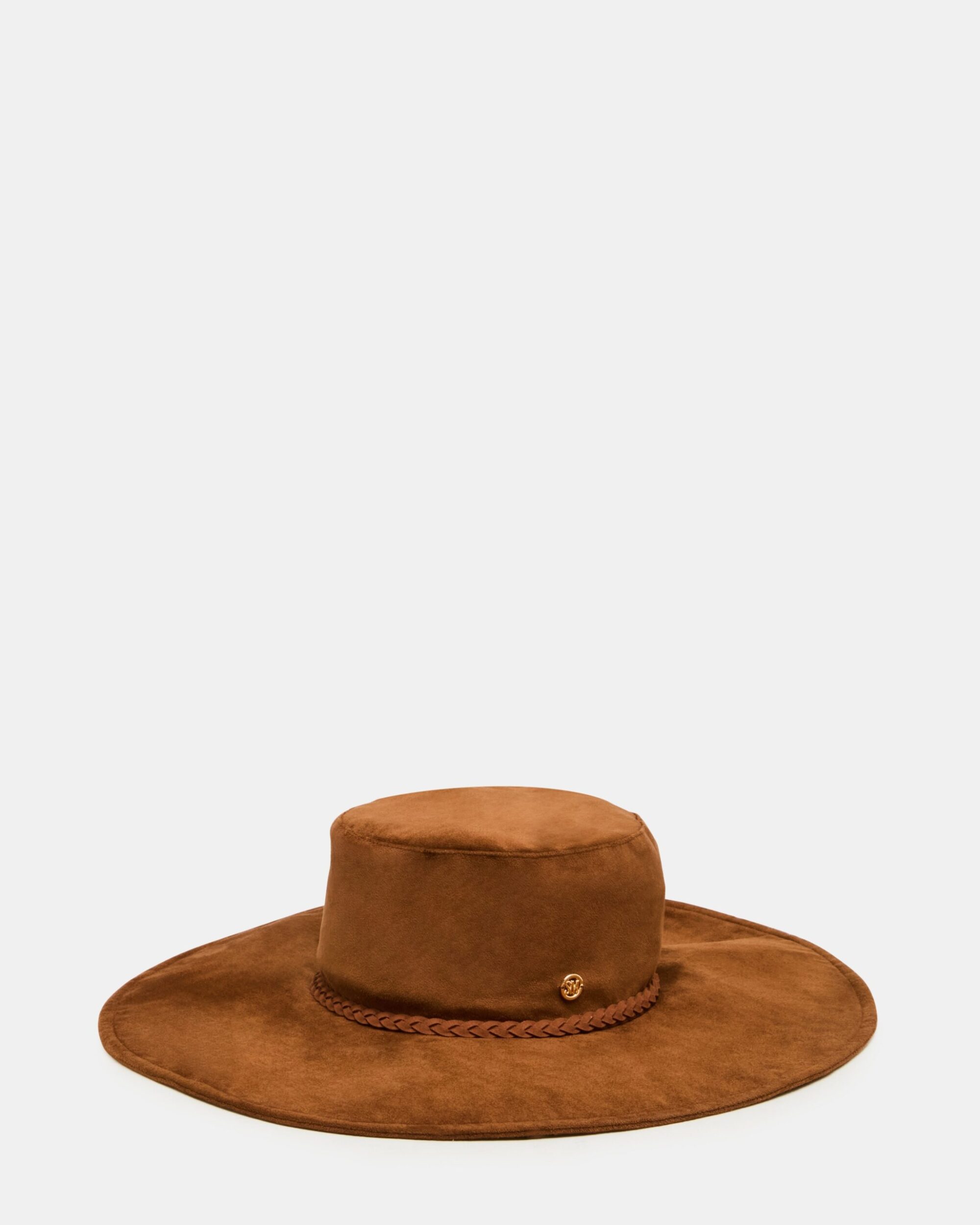 Chloe Faux Suede Floppy Fedora Tiramisu